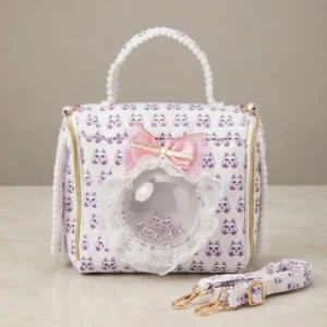 Sac de transport La Bulle de Douceur rose vu de face