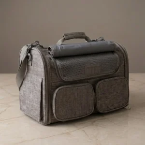 Sac de transport Horizon Prestiges gris avec ouverture avant en filet